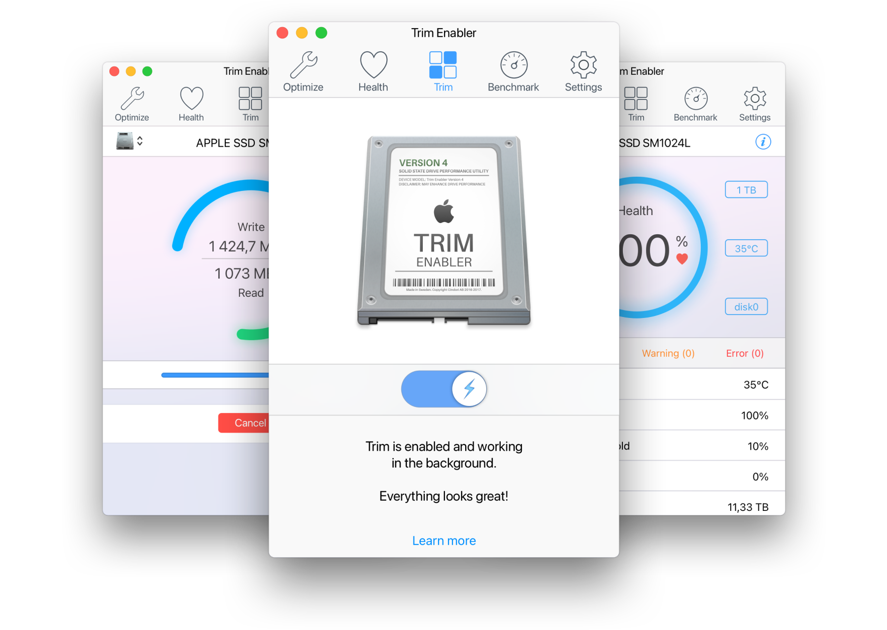 indendørs hul magnet Trim Enabler: The #1 Mac SSD performance app. Enable Trim on macOS and  speed up your Mac drive.