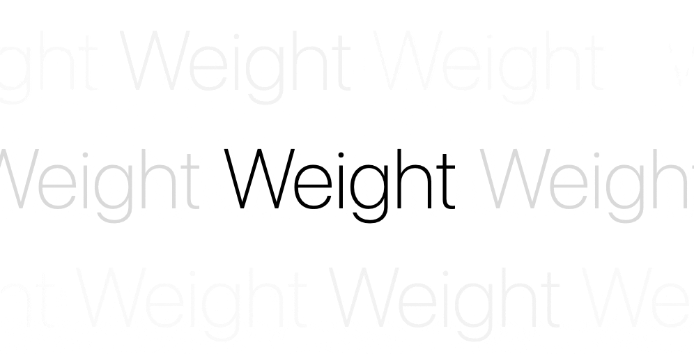 Weight animation made in SwiftUI