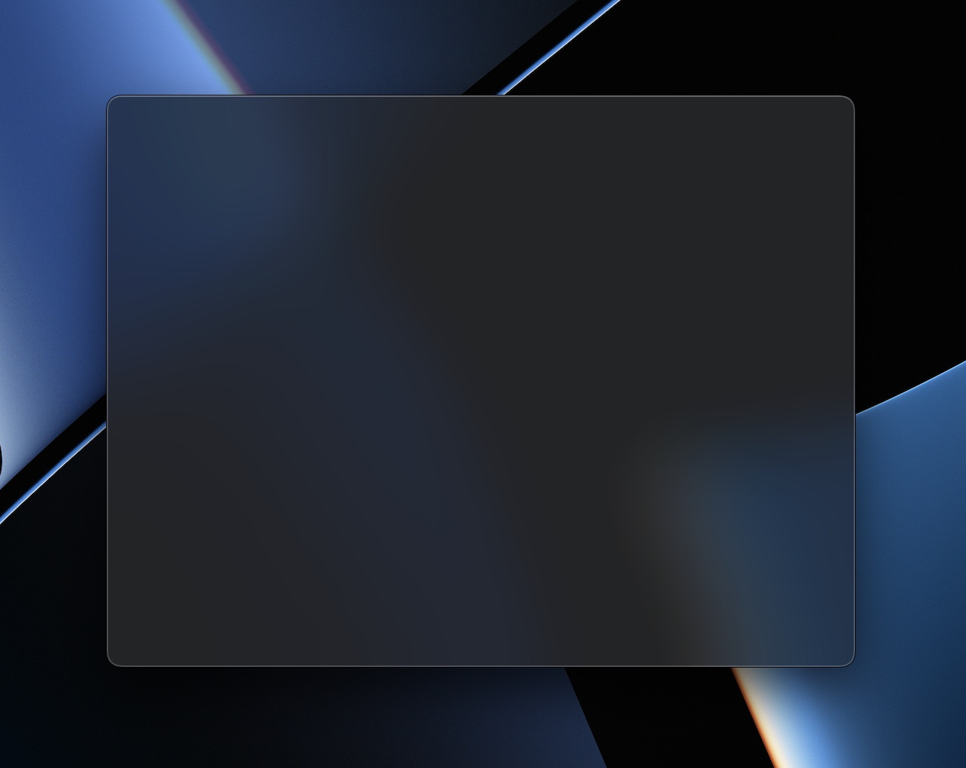 The blur on dark mode