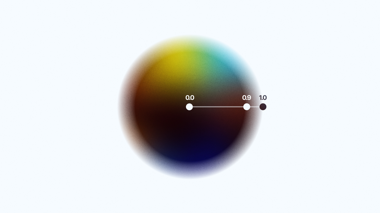 We want the gradient to be feathered